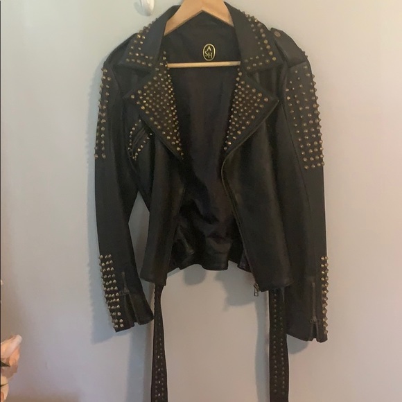Ash Studded Leather Jacket - Picture 1 of 4